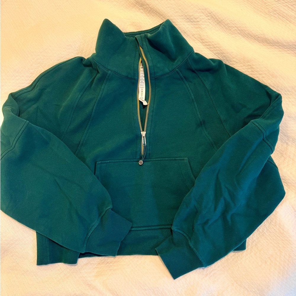 Lululemon Athletica Scuba Oversized Funnel Neck Half Zip - Picture 3 of 5